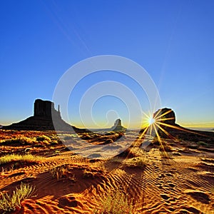 Monument Valley at sunrise, USA