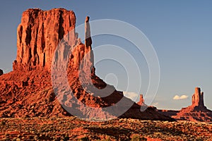 Monument valley at sunset