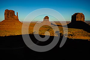 Monument Valley sunset view