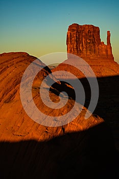 Monument Valley sunset view