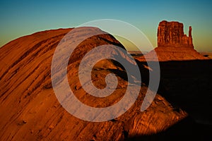 Monument Valley sunset view