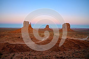 Monument Valley sunset view