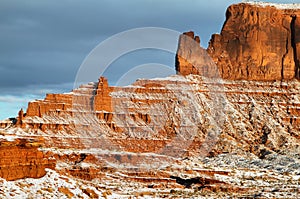 Monument Valley in winter