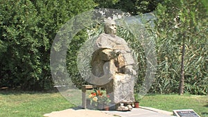 Monument Vanga in Rupite in Bulgaria