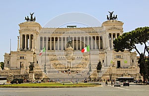 Monument of Victor Emmanuel II, Venice Square in Rome,Italy