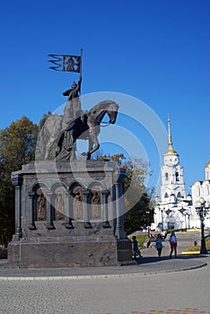 Monument of Vladimir the Great in Vladimir town, Russia