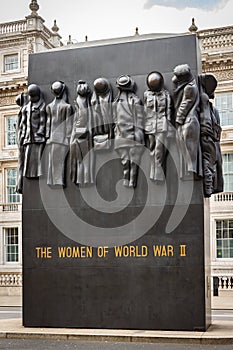 Monument of the  women of world war II in London, England
