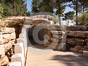 Monument in Yad Vashem.Holocaust Memorial.Jerusalem