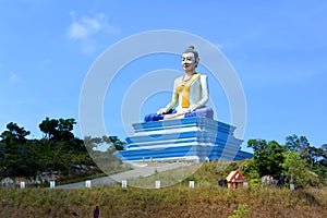 Monument Yeay Mao is installed in the Phnom Bokor mountains