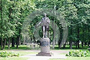 Monument Zorich Semyon Gavrilovich. ShkloÅ­. Belarus