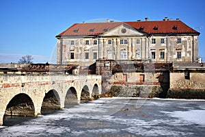 Monumental Baroque-Classicist manor house .HolÃ­Ä manor house,Slovakia. Historical object