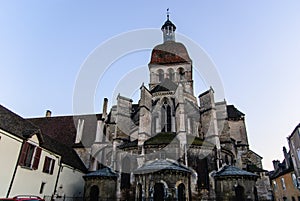 Monumental basilica of Notre-Dame de Beaune, France