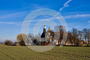 Monumental building near the Dutch village Meeuwen