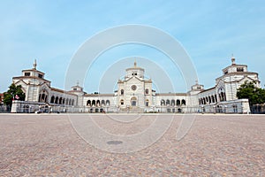 Monumental Cemetery entrance in Milan, Italy