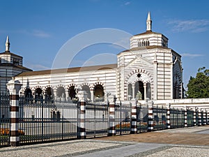 Monumental Cemetery in Milan, Italy