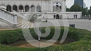 monumental cemetery of Milan overview of the internal courtyard