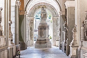 Monumental Cemetery of Staglieno in Genoa, Italy