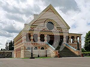 Monumental decorated building of the crematorium i