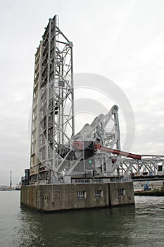 Monumental drawbridge upright