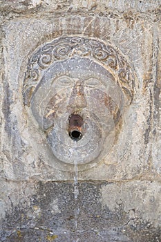 Monumental fountain. Satriano di Lucania. Italy.