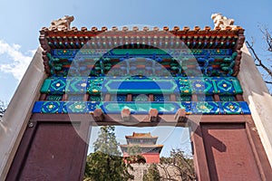 Monumental gate at Ming Tombs Changling, China