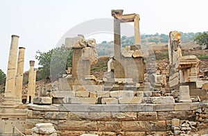 Monumental Gateway of Memmius in Ephesus, Turkey