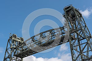 Monumental Koningshaven Railway Bridge - de Hef - in Rotterdam, Netherlands