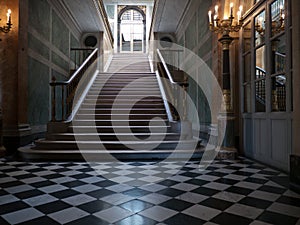 Monumental stairs in a palace photo