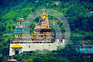 Monumental statue of Padmasmabhava Guru Rinpoche in Rewalsar photo