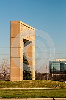 Monumental structural landmark statue in ballantyne nc