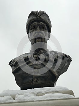 Monumentin Irpen of Bohdan Khmelnytsky