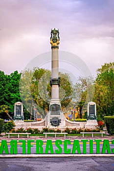 Monumento ai Caduti or War Memorial in Frascati - Rome province - Lazio region - Italy photo