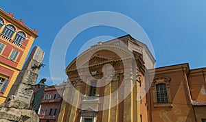 Monumento Alla Liberta and San Domenico Cathedral Modena Emilia
