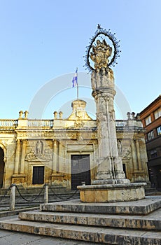 Monumento a la AsunciÃÂ³n, Ayuntamiento Viejo, Cabildo de Jerez de la Frontera, EspaÃÂ±a photo