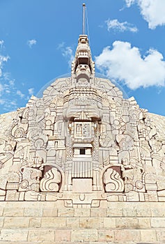 Monumento a la Patria in Merida, a Neo-Mayan monument erected in 1956 photo