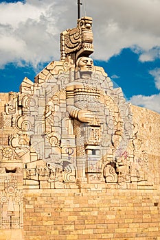 Monumento a la Patria located on Paseo Montejo. Merida, Yucatan, Mexico photo