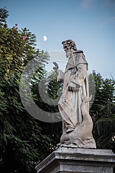 Monumento a Sant Antonio Abbate Statue in Sorrento photo