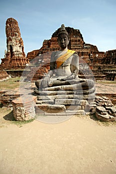 Monuments of buddah, ruins of Ayutthaya