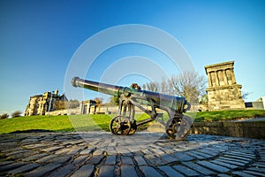 Monuments on Calton Hill in Edinburgh