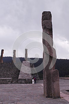 Monuments in Centro Ceremonial Otomi in Estado de Mexico photo