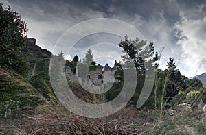 Byzantine city of Mystra Greece photo