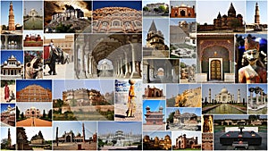 MONUMENTS COLLAGE IN INDIA