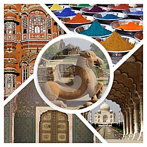 MONUMENTS COLLAGE IN INDIA