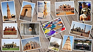 MONUMENTS COLLAGE IN INDIA