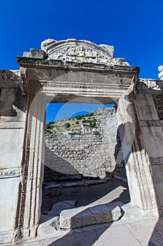 Monuments of Ephesus old greek city in turkey