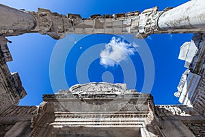 Monuments of Ephesus old greek city in turkey