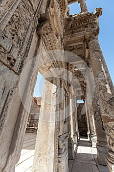 Monuments of Ephesus old greek city in turkey