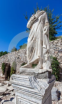 Monuments of Ephesus old greek city in turkey