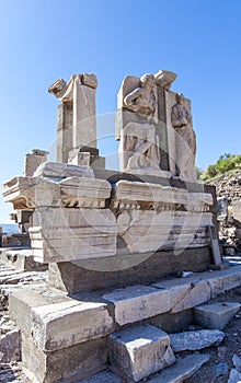 Monuments of Ephesus old greek city in turkey