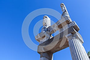 Monuments of Ephesus old greek city in turkey